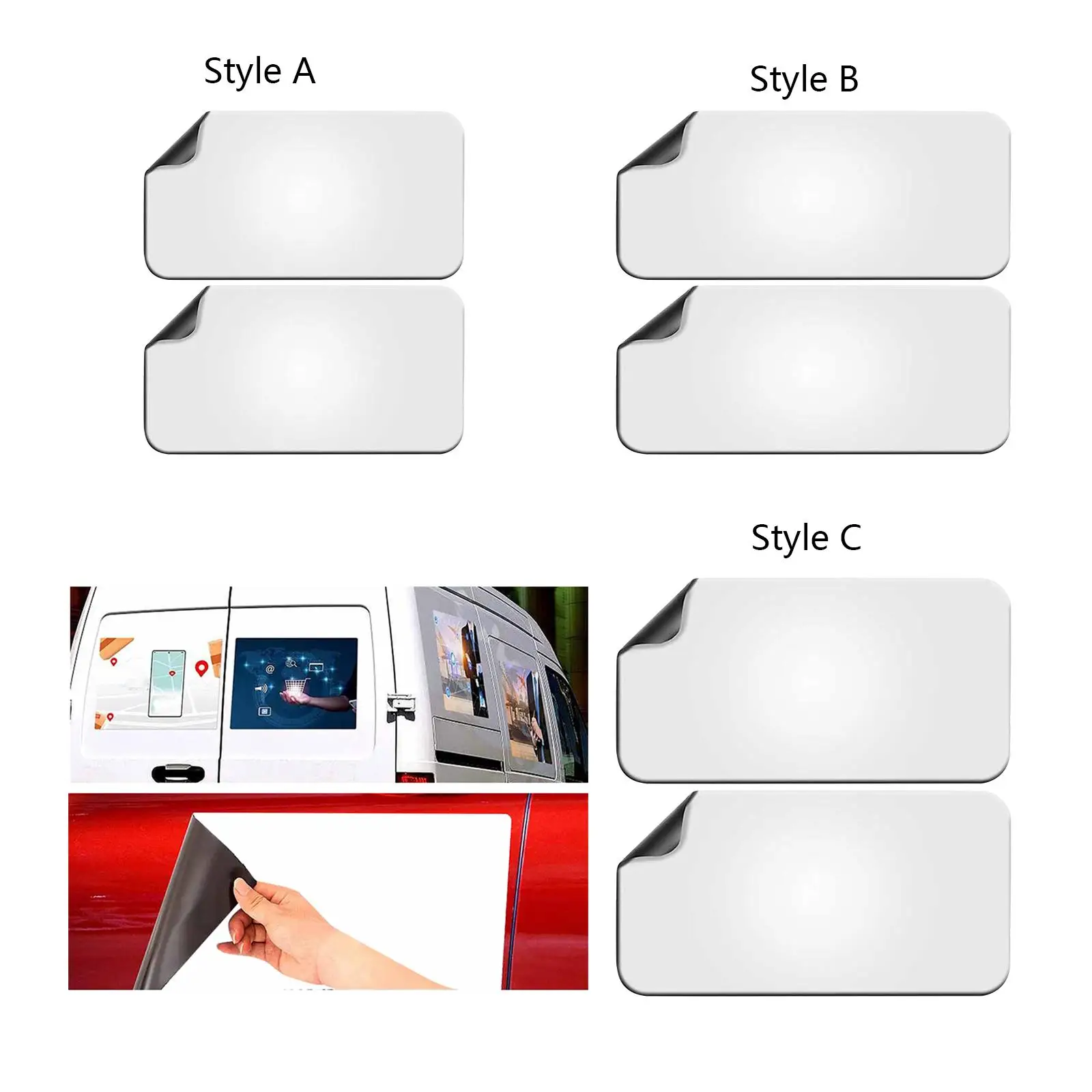 2Pcs Blank Magnets Car Door Magnets DIY Business Sign for Prevent Car Scratches
2Pcs Blank Magnets Car Door Magnets DIY Business Sign for Prevent Car Scratches