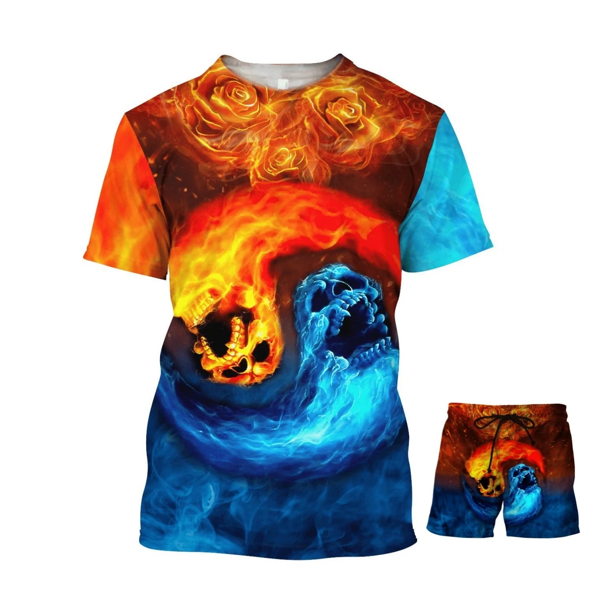 2024 new summer men's short sleeve set 3D digital printing popular fashion leisure sports men Harajuku street T-shirt set
2024 new summer men's short sleeve set 3D digital printing popular fashion leisure sports men Harajuku street T-shirt set