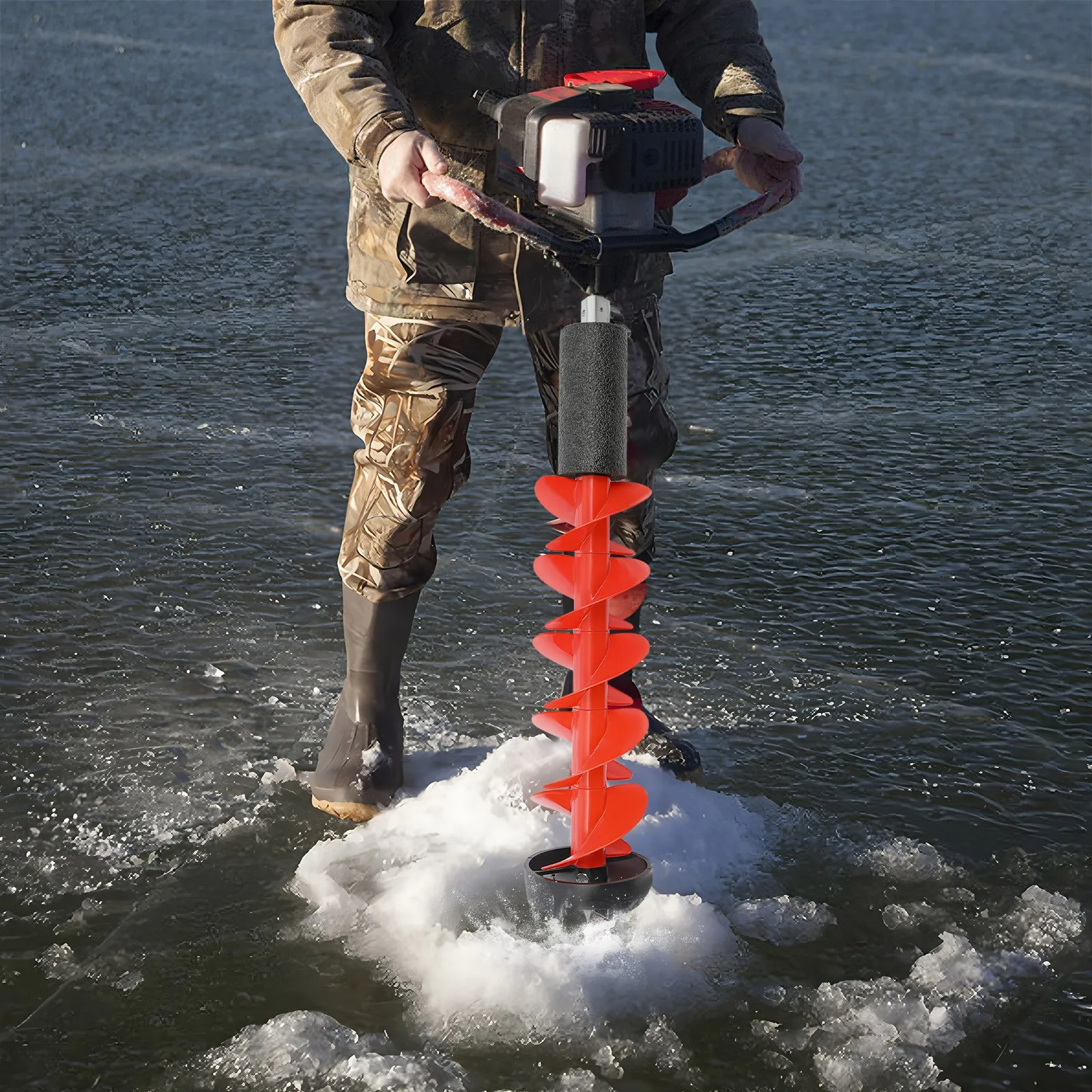 Ice Drill Auger, Fishing gear, Nylon Ice Fishing Auger Replacement Part, Suitable for outdoor ice fishing and ice camping
Ice Drill Auger, Fishing gear, Nylon Ice Fishing Auger Replacement Part, Suitable for outdoor ice fishing and ice camping