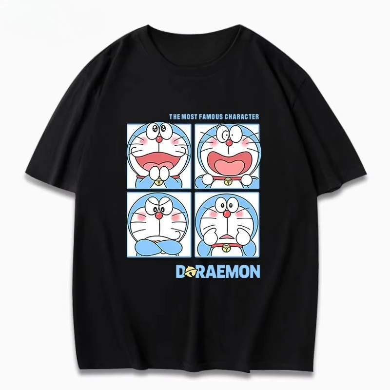 2025 Robot cat Doraemon funny graphic T-shirt summer cotton round neck T-shirt street casual loose fashion short-sleeved tops
2025 Robot cat Doraemon funny graphic T-shirt summer cotton round neck T-shirt street casual loose fashion short-sleeved tops