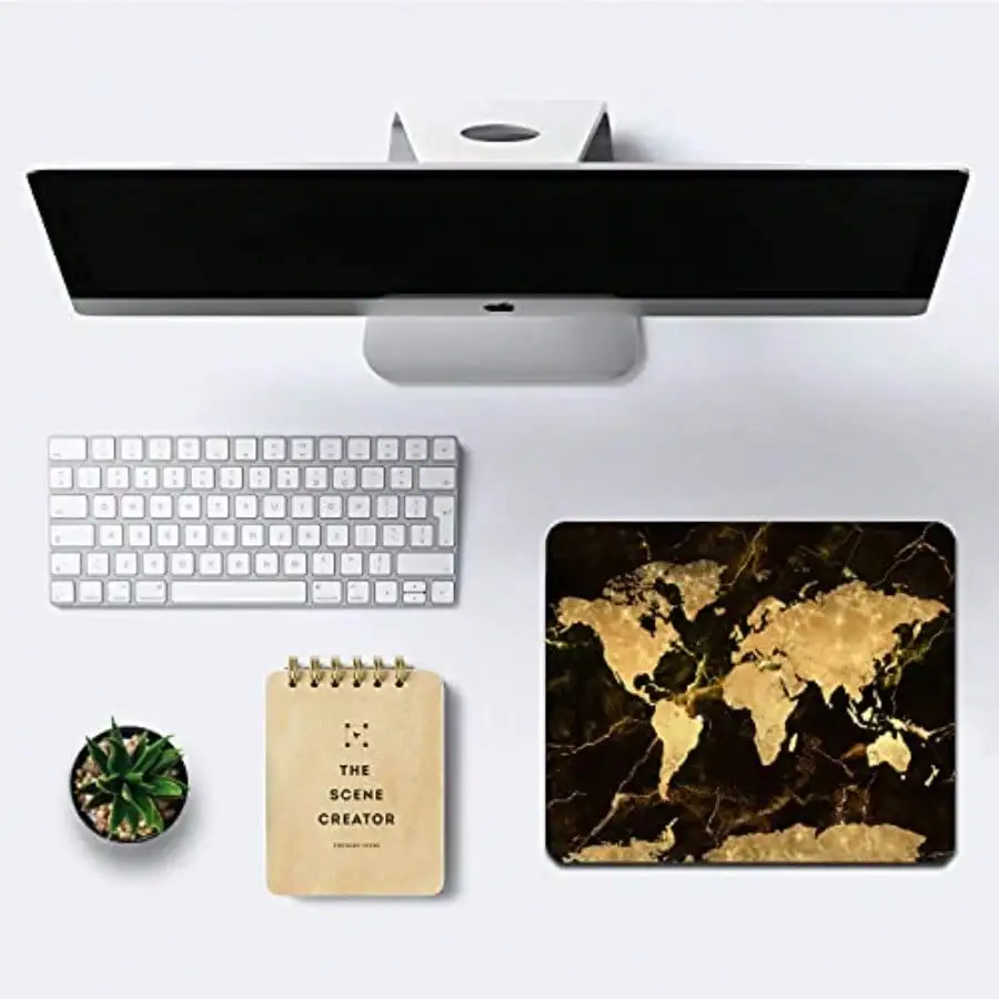 Square Mouse Pad, World Map Mouse Pad, Black Gold Marble Mousepad, Non-Slip Rubber Mouse Pad, Vintage Map Design Mouse Pads For Office, Work, Men, 9.5 X 7.9 Inch
Square Mouse Pad, World Map Mouse Pad, Black Gold Marble Mousepad, Non-Slip Rubber Mouse Pad, Vintage Map Design Mouse Pads For Office, Work, Men, 9.5 X 7.9 Inch