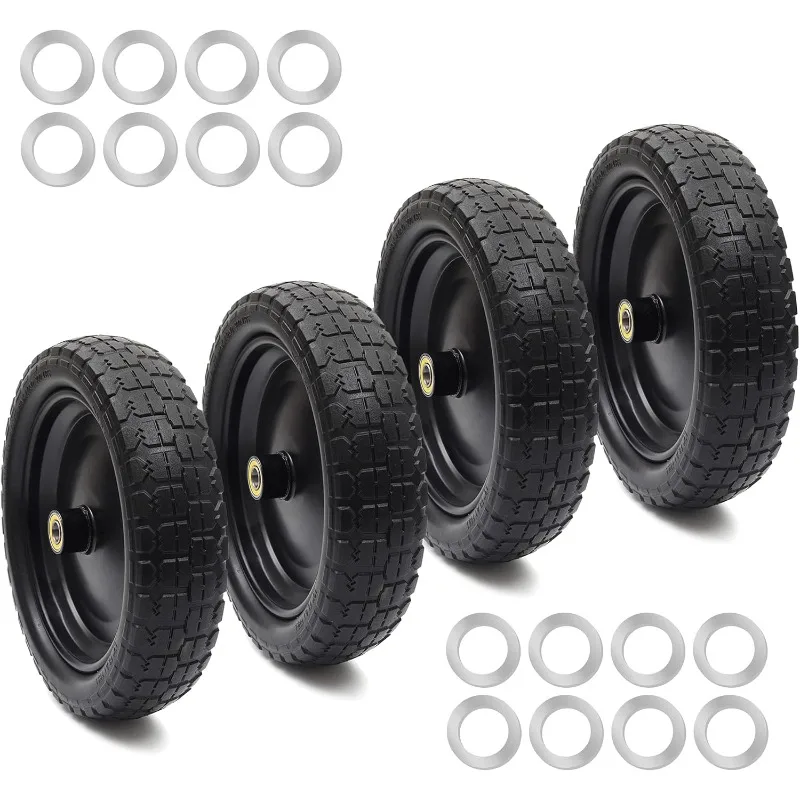13" Flat Free Tire and Wheel - with 5/8" Axle Bore Hole, 2.17" Offset Hub - 13 lnch Solid Wheels Compatible
13" Flat Free Tire and Wheel - with 5/8" Axle Bore Hole, 2.17" Offset Hub - 13 lnch Solid Wheels Compatible