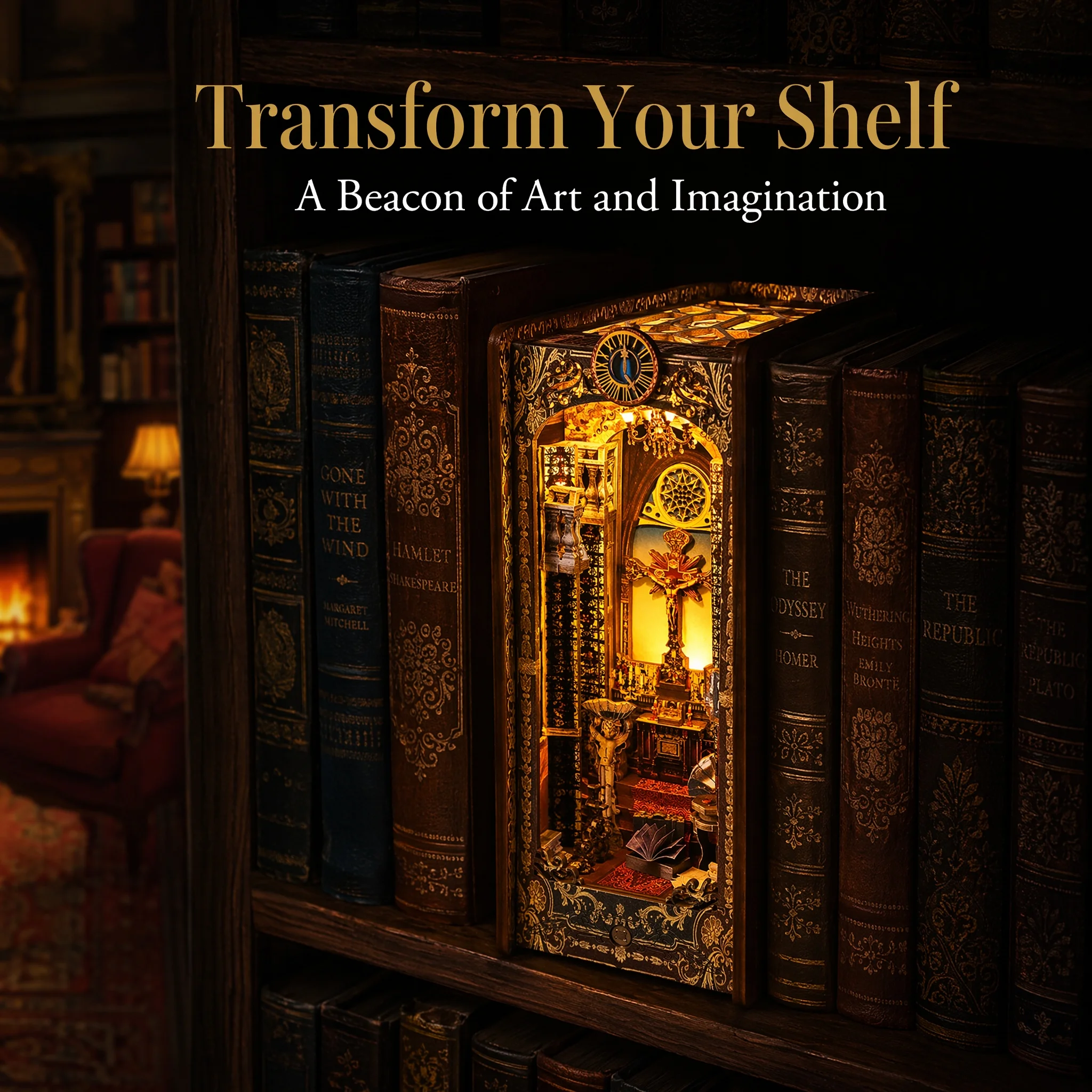 DIY Book Nook Kit Shelf Insert Wooden Dollhouse Church of the Covenant Model 3D Puzzle Bookshelf Room Doll House Bookend
DIY Book Nook Kit Shelf Insert Wooden Dollhouse Church of the Covenant Model 3D Puzzle Bookshelf Room Doll House Bookend