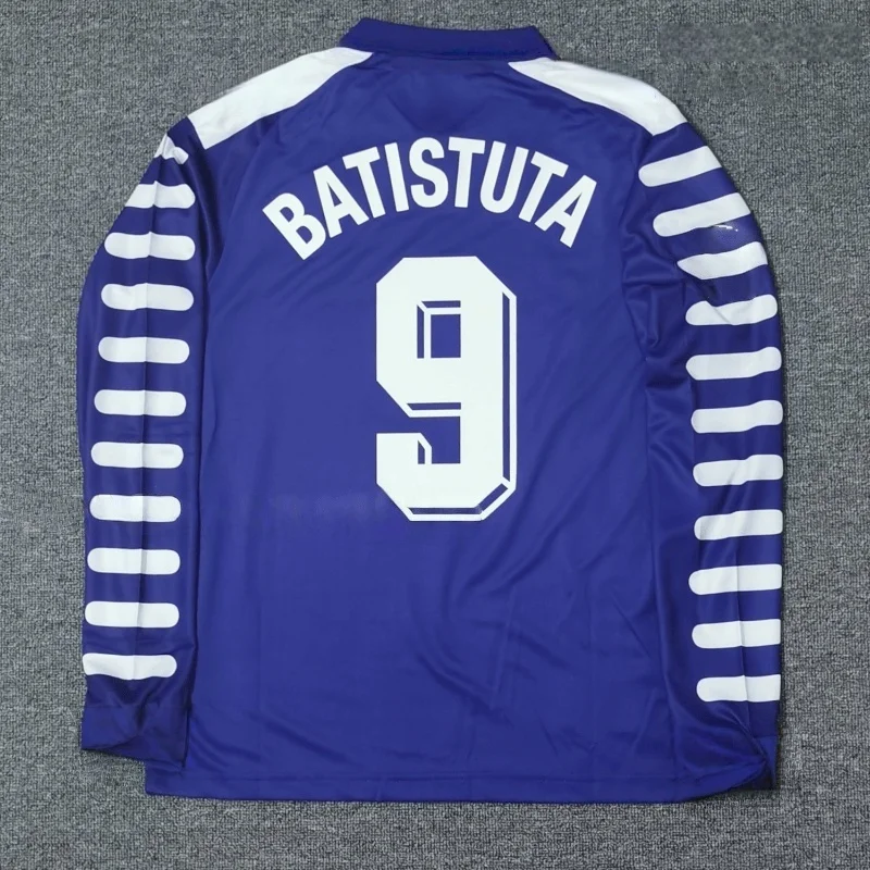 No 9 BATISTUTA Ретро Классическая футбольная спортивная дышащая быстросохнущая повседневная свободная удобная футболка с круглым вырезом и длинными рукавами
No 9 BATISTUTA Ретро Классическая футбольная спортивная дышащая быстросохнущая повседневная свободная удобная футболка с круглым вырезом и длинными рукавами