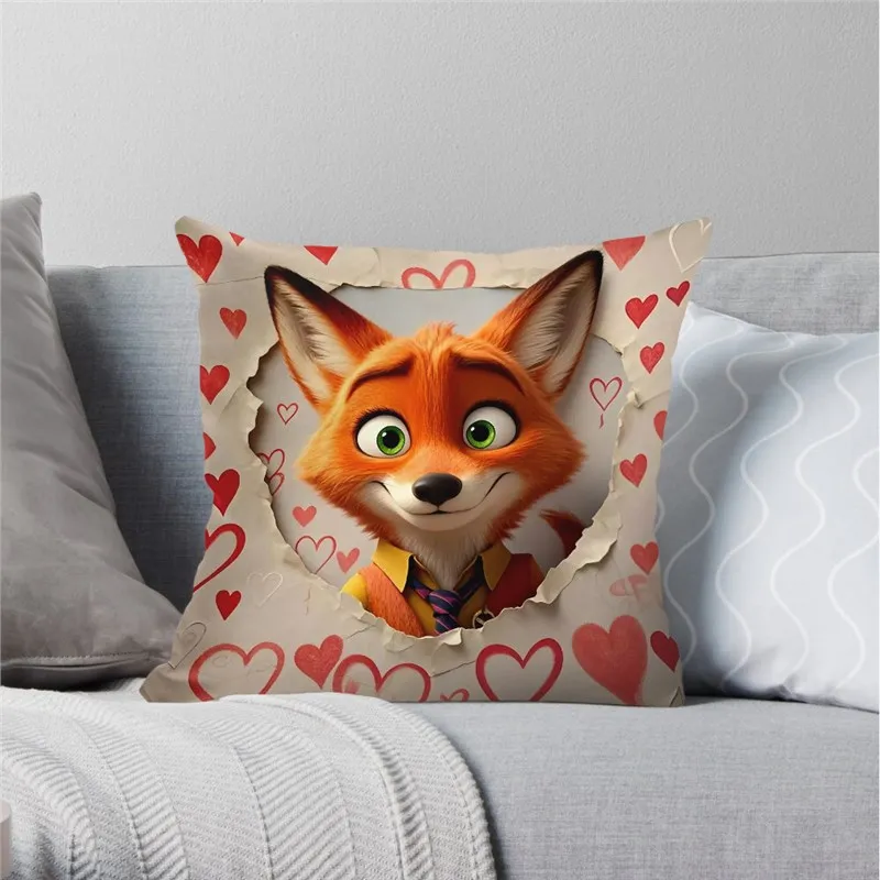Zootopia Nick Judy Cartoon Disney Cute Pillow Case Square Double‑Sided Print Cushion Case for Sofa Home Bedchamber Decor Gift
Zootopia Nick Judy Cartoon Disney Cute Pillow Case Square Double‑Sided Print Cushion Case for Sofa Home Bedchamber Decor Gift