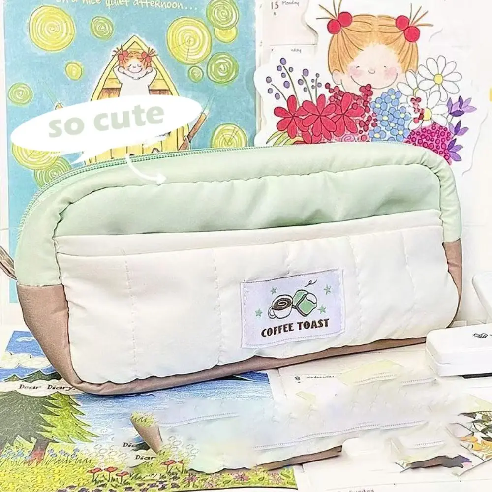 New 2-Layer Pen Bag Large Capacity Gift Pencil Pouch Coffee Toast Pencil Case Students
New 2-Layer Pen Bag Large Capacity Gift Pencil Pouch Coffee Toast Pencil Case Students