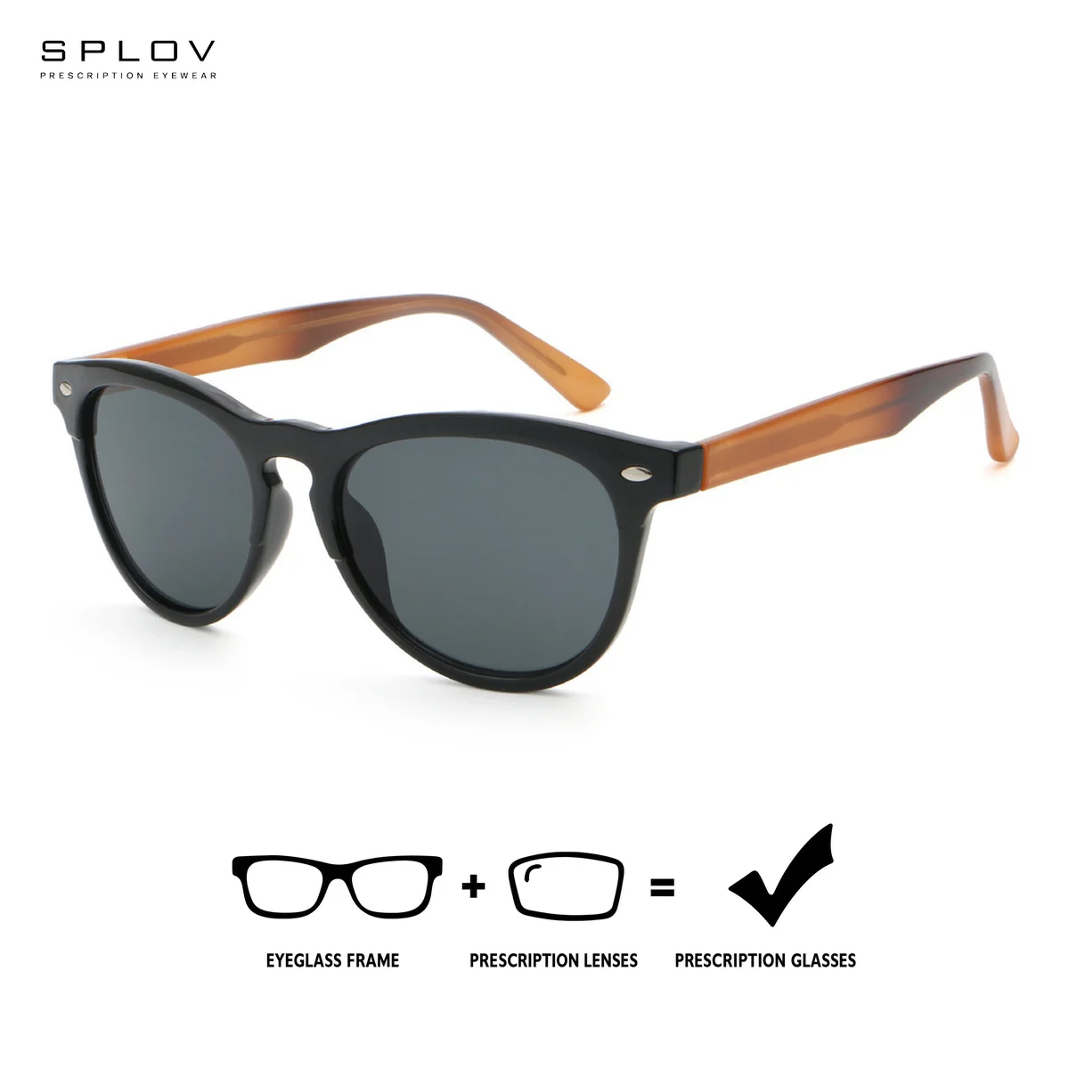 SPLOV Vintage Round Prescription Sunglasses Professionally Customized Polarized Photochromic and Blue Light-Blocking Glasses
SPLOV Vintage Round Prescription Sunglasses Professionally Customized Polarized Photochromic and Blue Light-Blocking Glasses