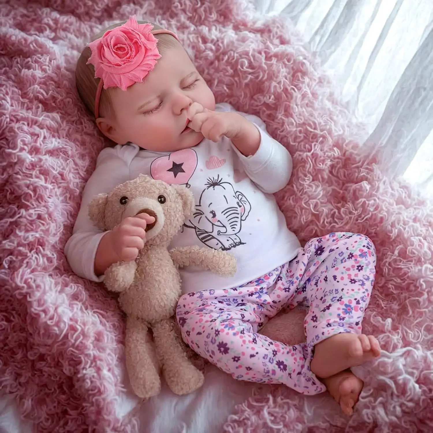 2 in 1 Lifelike Reborn Baby Dolls with Heartbeat and Coos, 20-Inch Soft Baby Feeling Realistic-Newborn Baby Dolls Interactive
2 in 1 Lifelike Reborn Baby Dolls with Heartbeat and Coos, 20-Inch Soft Baby Feeling Realistic-Newborn Baby Dolls Interactive