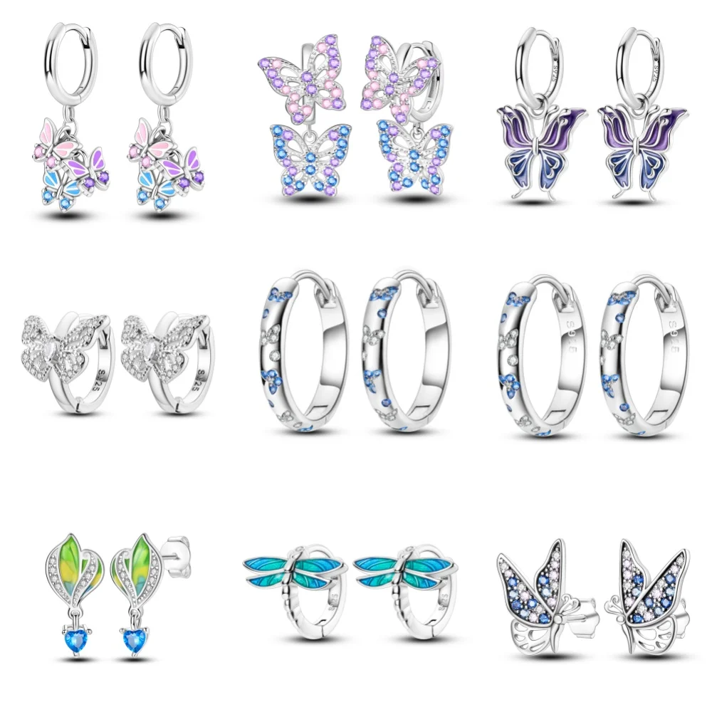 2025 New S925 Pure Insect Bird Series Colored Earrings Butterfly Dragonfly Colored Earrings Original Fashion Birthday Jewelry
2025 New S925 Pure Insect Bird Series Colored Earrings Butterfly Dragonfly Colored Earrings Original Fashion Birthday Jewelry
