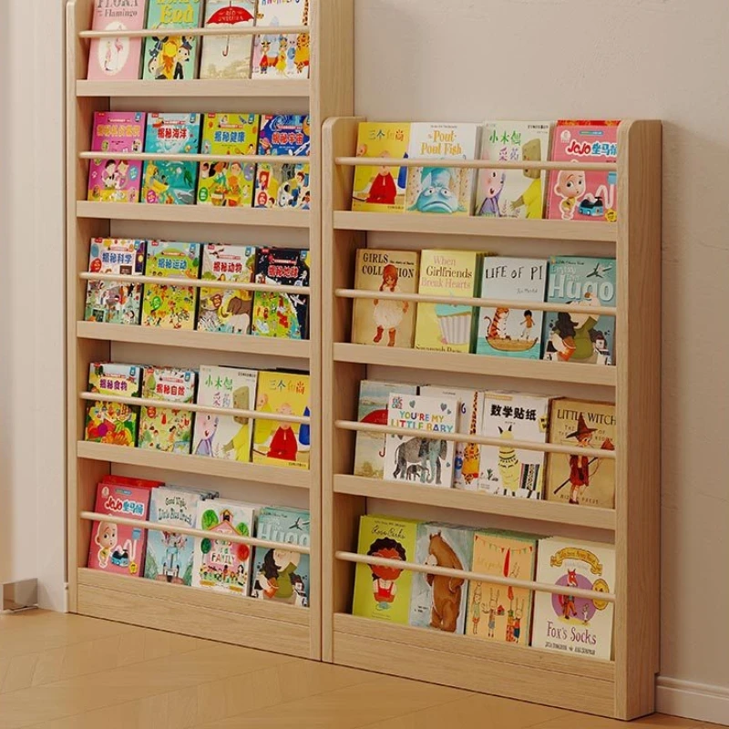 Firm Bookshelf display wall decoration children's picture books simple multi-layer storage gap solid wood shelf
Firm Bookshelf display wall decoration children's picture books simple multi-layer storage gap solid wood shelf