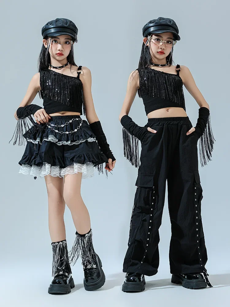 1pc HIP HOP jazz Latin dance 2025 spring teens tracksuit Girls cloth t-shirt or wide leg cargo pant or tassels skirt 8 10 year
1pc HIP HOP jazz Latin dance 2025 spring teens tracksuit Girls cloth t-shirt or wide leg cargo pant or tassels skirt 8 10 year