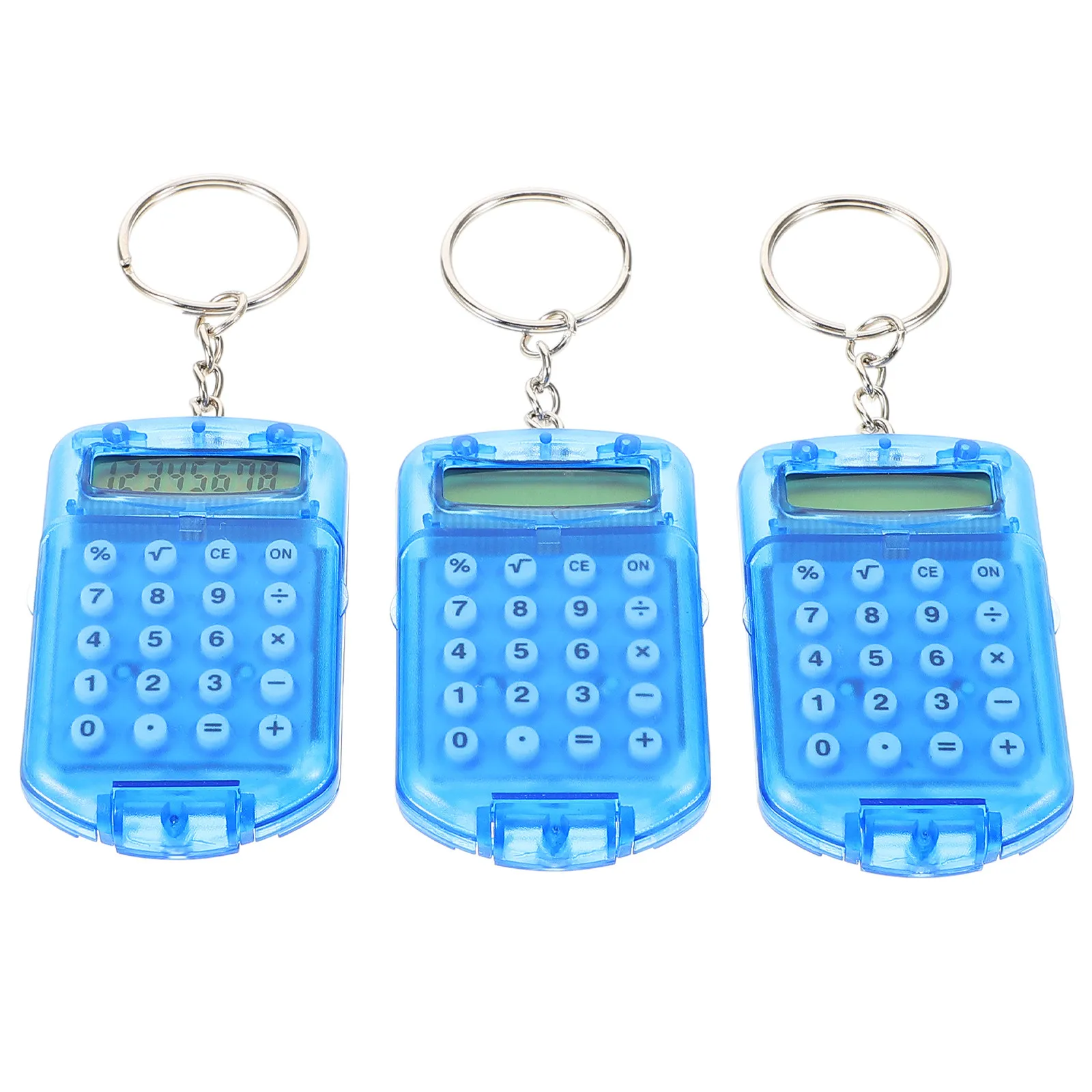 Набор из 3 мини-калькуляторов: прозрачный дизайн, милые откидные крышки, брелок, портативные, для студентов, карманные, школьные принадлежности, быстрое вычисление
Набор из 3 мини-калькуляторов: прозрачный дизайн, милые откидные крышки, брелок, портативные, для студентов, карманные, школьные принадлежности, быстрое вычисление