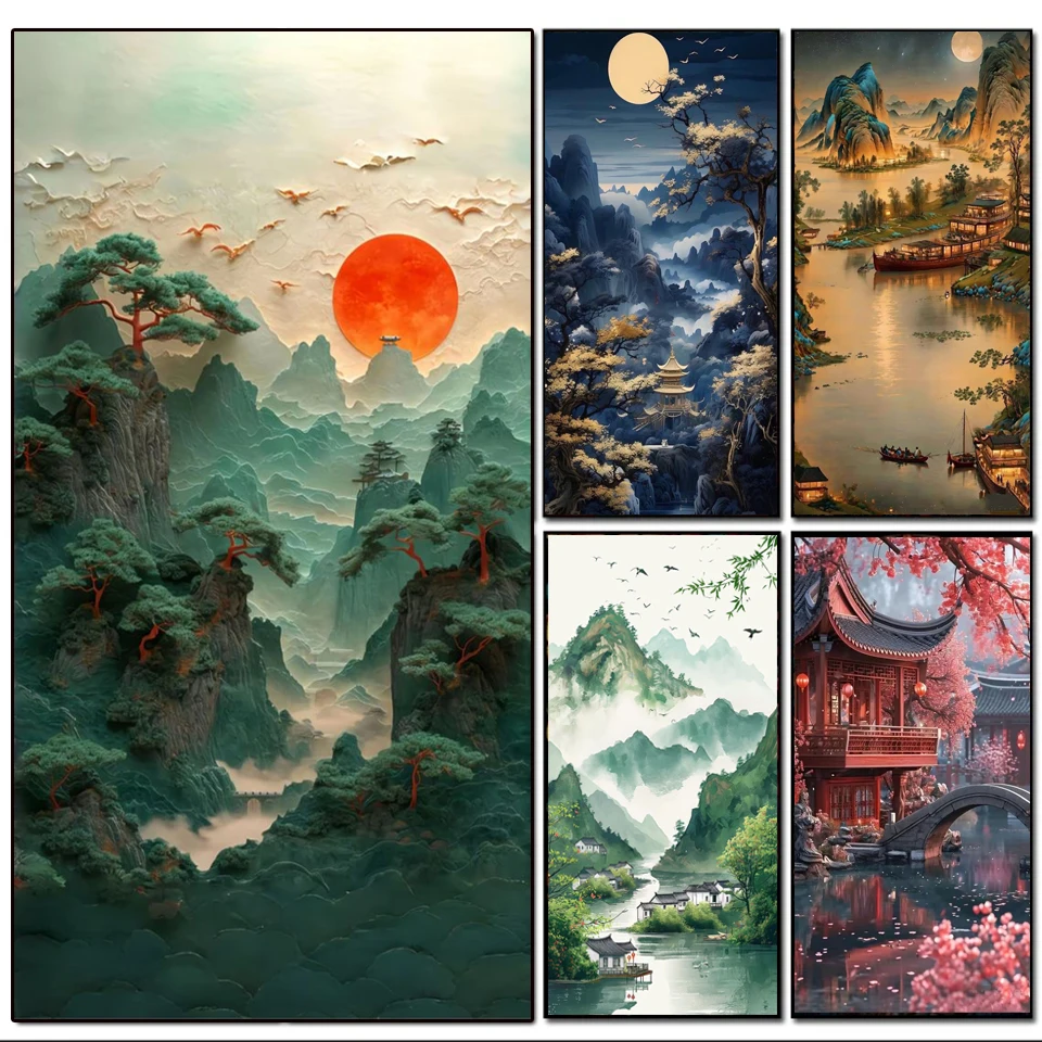 New DIY 5D Diamond Painting Moon Mountains and Rivers Full Mosaic Landscape Diamond Embroidery Art Rhinestone for Home Decor
New DIY 5D Diamond Painting Moon Mountains and Rivers Full Mosaic Landscape Diamond Embroidery Art Rhinestone for Home Decor