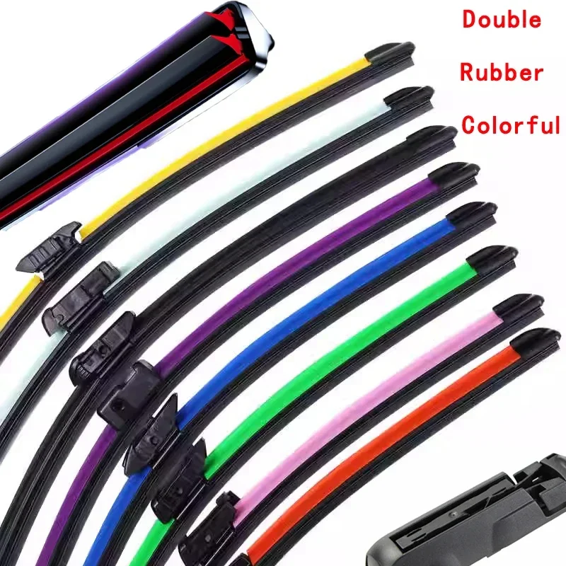 Colorful Claw Car Windshield Wiper blades Universal Soft Double layer Rubber Frameless Bracketless14" 16" 19" 20" 22" 24"26" 30"
Colorful Claw Car Windshield Wiper blades Universal Soft Double layer Rubber Frameless Bracketless14" 16" 19" 20" 22" 24"26" 30"