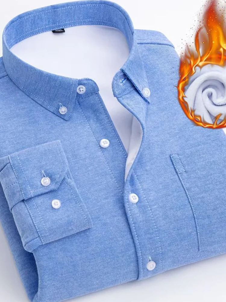 Men's Warm Ox Cloth irt Thiened Long Sve Casual Busin Casual Autumn Winter Warmth irt Youth Faion Fce Lined
Men's Warm Ox Cloth irt Thiened Long Sve Casual Busin Casual Autumn Winter Warmth irt Youth Faion Fce Lined