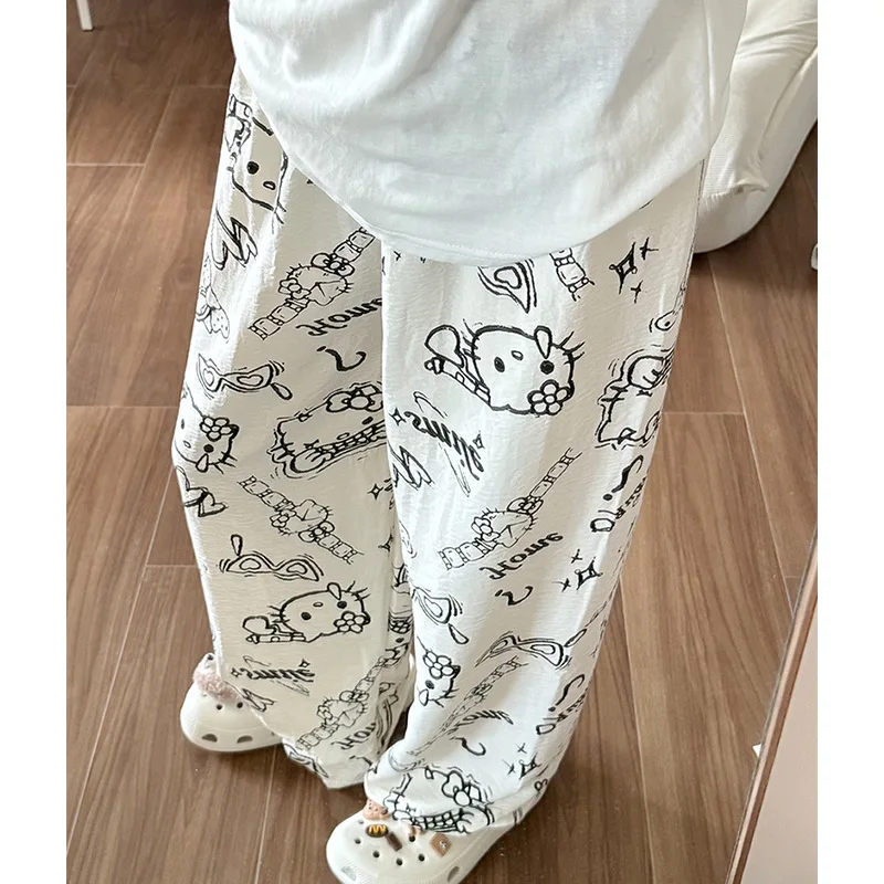 Anime Hello Kitty Pajama Pants Female Spring Summer Sanrios New Cartoon Loose Cute Homewear Leisure Comfortable Pajamas Pants
Anime Hello Kitty Pajama Pants Female Spring Summer Sanrios New Cartoon Loose Cute Homewear Leisure Comfortable Pajamas Pants