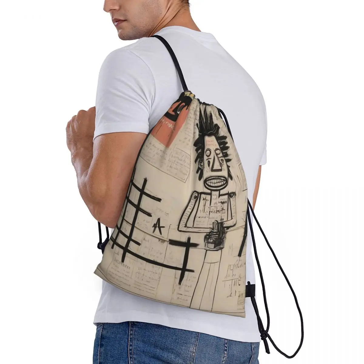 Newspaper Sketch Book Backpacks Casual Drawstring Bags Sports Bag Book Bags for Man Woman School
Newspaper Sketch Book Backpacks Casual Drawstring Bags Sports Bag Book Bags for Man Woman School