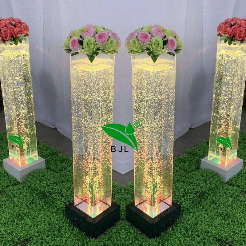 customized.LED color changing acrylic square tube dancing fountain bubble pillar tube wedding decoration
customized.LED color changing acrylic square tube dancing fountain bubble pillar tube wedding decoration