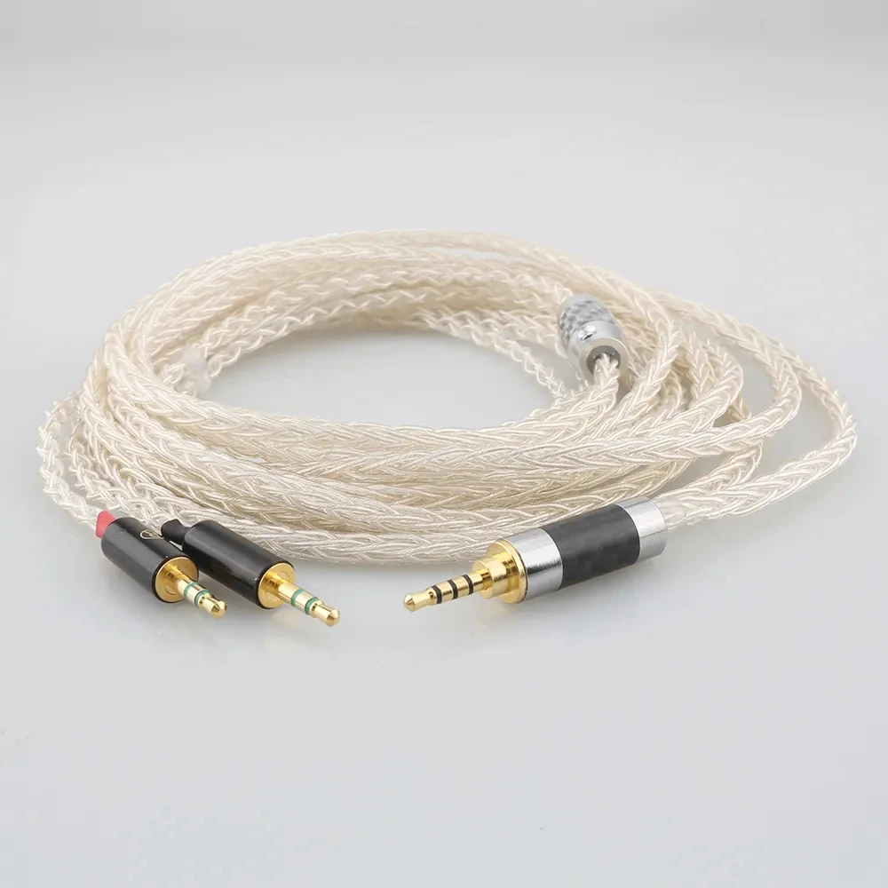 100% Pure Silver Replacement Cable For Hifiman HE400S, HE-400I, HE-400i(2.5mm Plug Version), HE560, HE-350, HE1000, HE1000 V2
100% Pure Silver Replacement Cable For Hifiman HE400S, HE-400I, HE-400i(2.5mm Plug Version), HE560, HE-350, HE1000, HE1000 V2