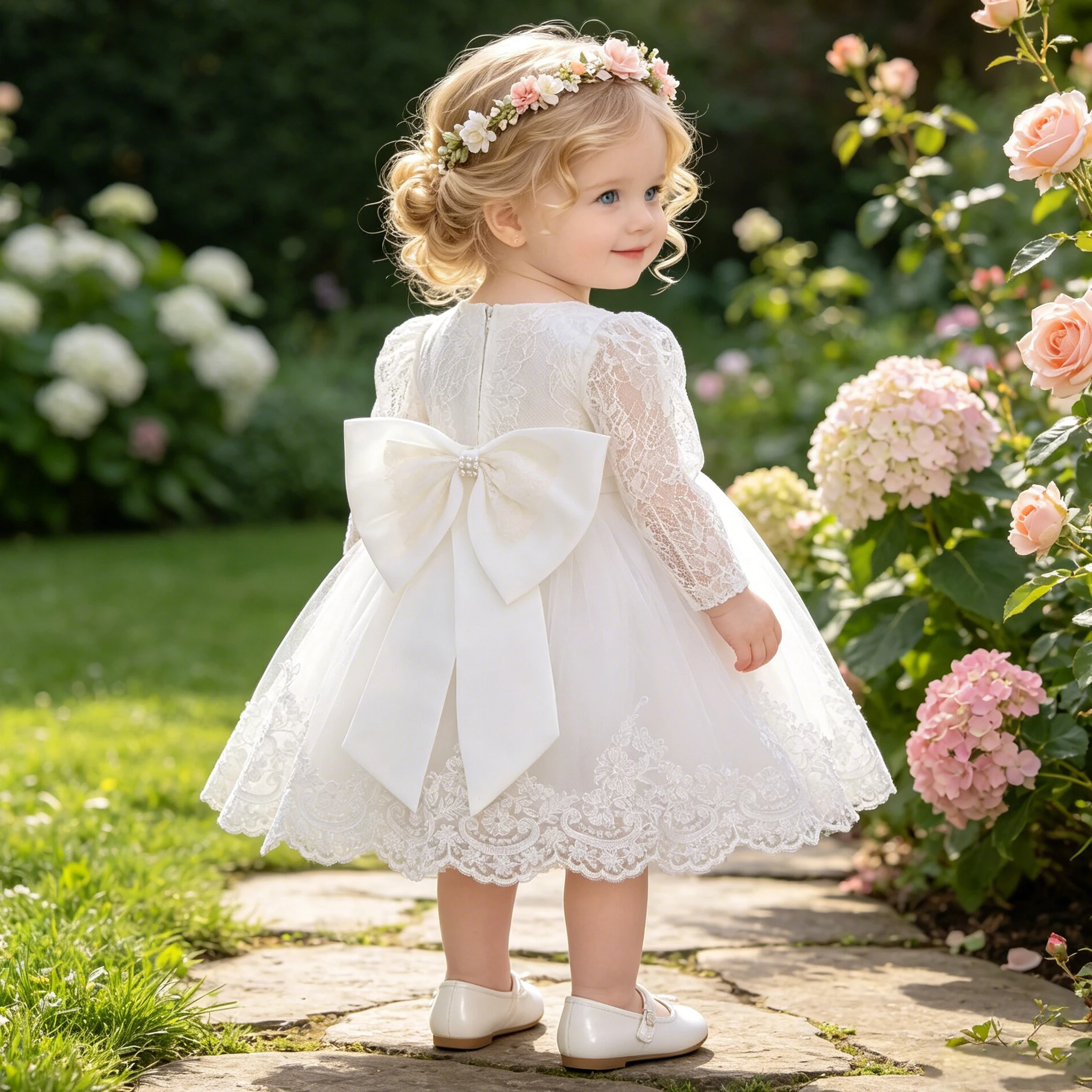 Toddler Baptism Party Baby Girls Dress Long Sleeve Newborn Tulle Wedding 1st Birthday Princess Dresses Girl Bridesmaid Prom Gown
Toddler Baptism Party Baby Girls Dress Long Sleeve Newborn Tulle Wedding 1st Birthday Princess Dresses Girl Bridesmaid Prom Gown