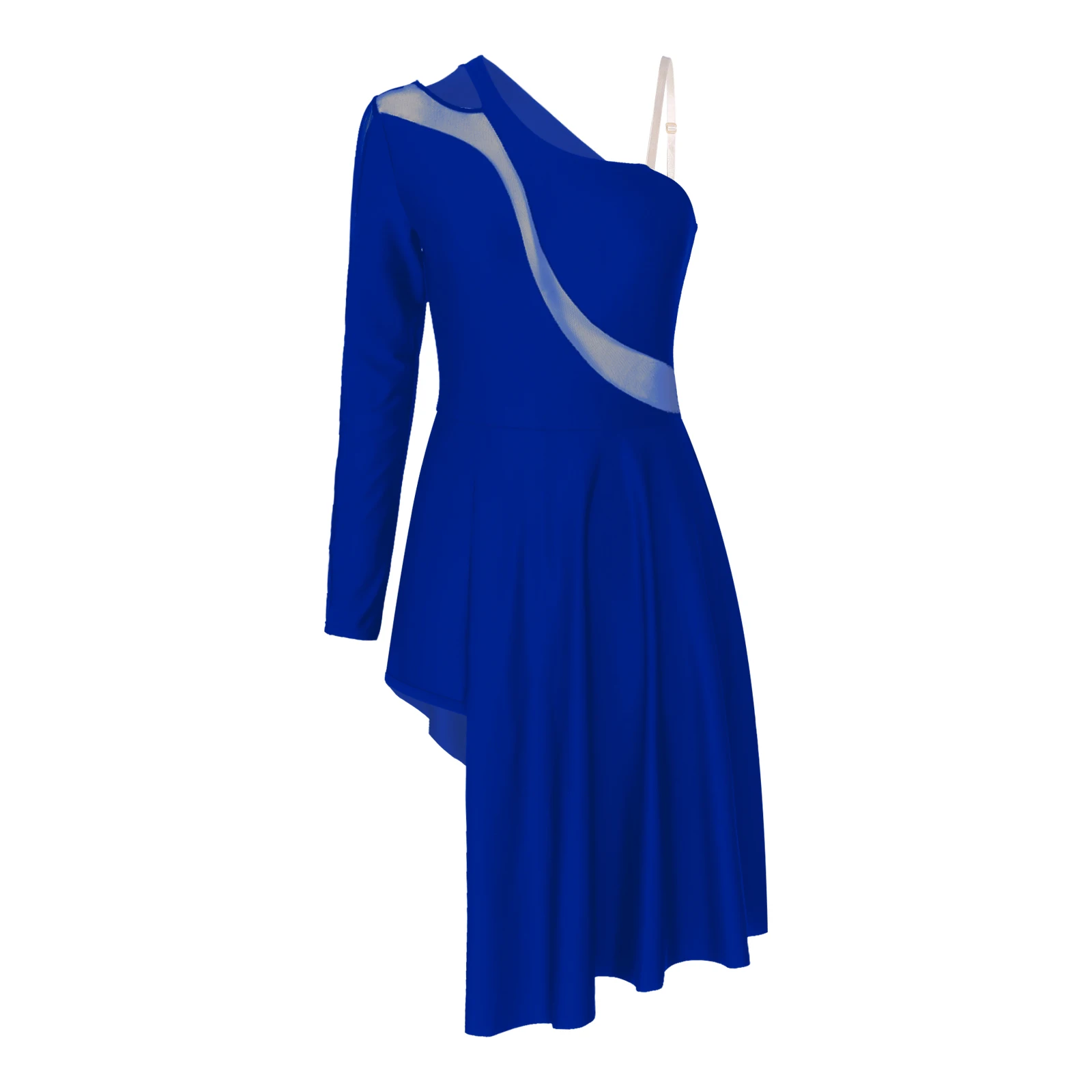 Women Ballet Lyrical Dance Dress Sheer Mesh One Shoulder Figure Skating Costume Split Asymmetrical Hem Leotard Dresses Dancewear
Women Ballet Lyrical Dance Dress Sheer Mesh One Shoulder Figure Skating Costume Split Asymmetrical Hem Leotard Dresses Dancewear
