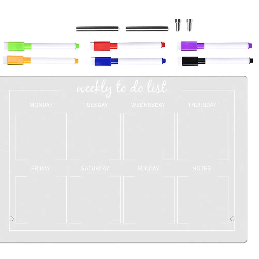 1 Set Clear Acrylic Monthly Weekly Planner Dry Erase Board For Office Kitchen Home School Tabletop Memo Writing Message Board
1 Set Clear Acrylic Monthly Weekly Planner Dry Erase Board For Office Kitchen Home School Tabletop Memo Writing Message Board