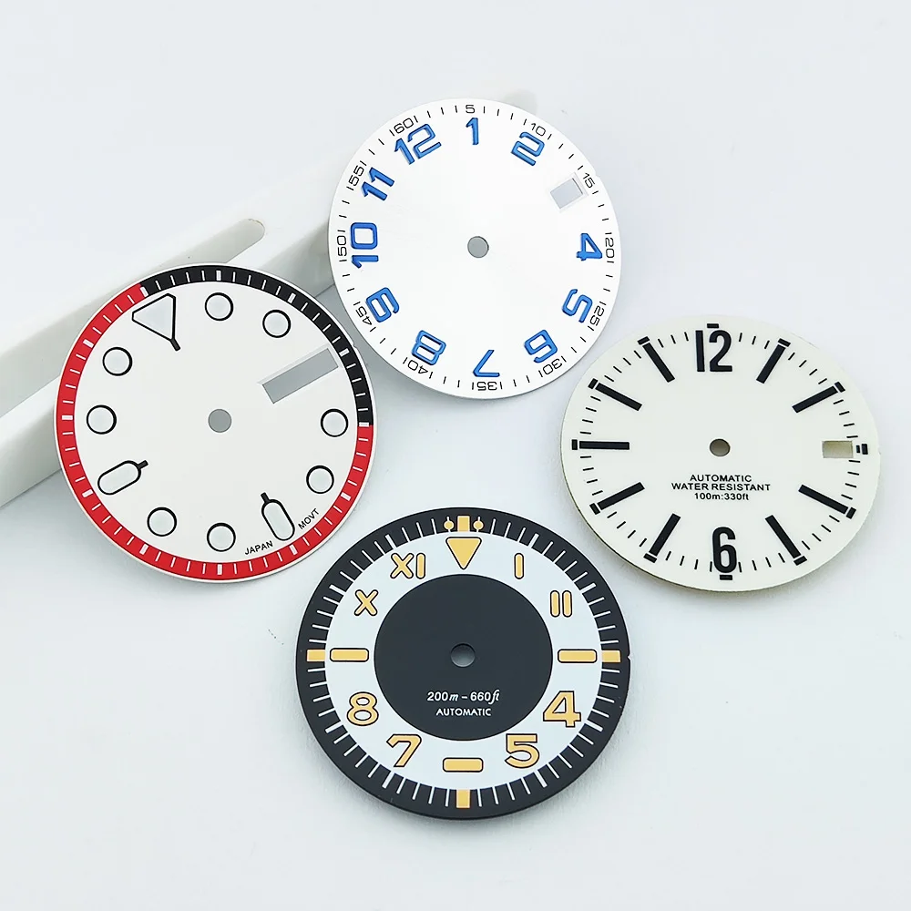 Новый циферблат часов 28,5 мм, мужской циферблат, подходит для механизма NH34, NH35, индивидуальный логотип, сменные аксессуары, стерильный циферблат NH35
Новый циферблат часов 28,5 мм, мужской циферблат, подходит для механизма NH34, NH35, индивидуальный логотип, сменные аксессуары, стерильный циферблат NH35
