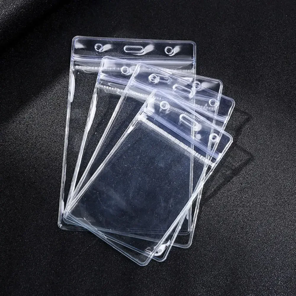 1PC Simple PVC Sealed Card Sleeve Transparent Vertical/Horizontal ID Card Badge Holder Waterproof Name Card Protector Cover
1PC Simple PVC Sealed Card Sleeve Transparent Vertical/Horizontal ID Card Badge Holder Waterproof Name Card Protector Cover