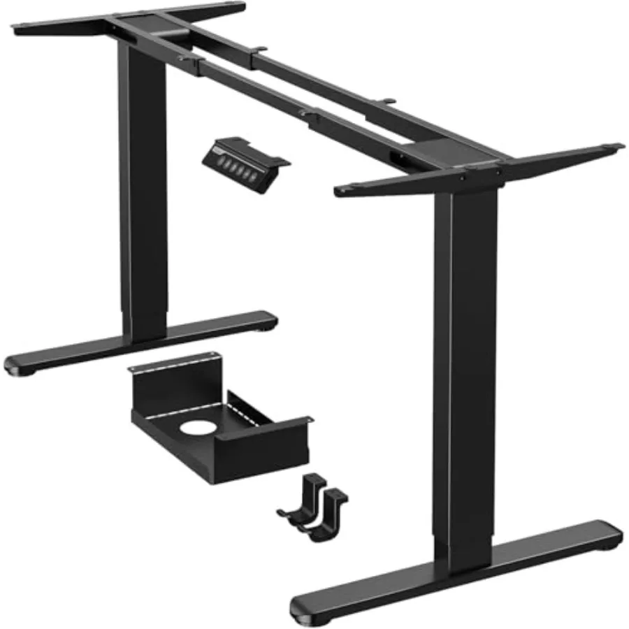 Dual Motor Standing Desk Frame, Electric Adjustable Legs Compatible Desktop Size 44″-90″, 264 lbs Weight Capacity, 4 Memory Hei
Dual Motor Standing Desk Frame, Electric Adjustable Legs Compatible Desktop Size 44″-90″, 264 lbs Weight Capacity, 4 Memory Hei