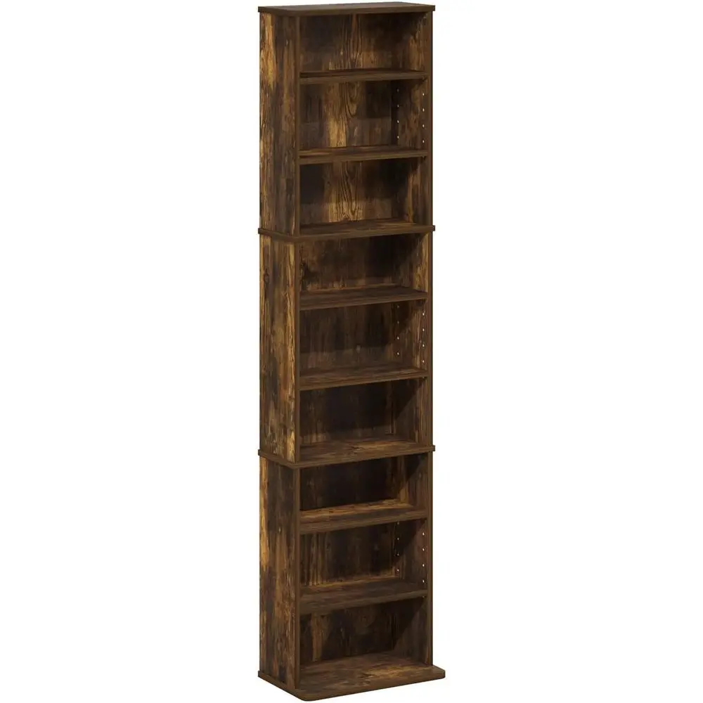 9-Tier Adjustable Multimedia Storage Tower for DVDs, CDs, and Games in Amber Pine Finish
9-Tier Adjustable Multimedia Storage Tower for DVDs, CDs, and Games in Amber Pine Finish