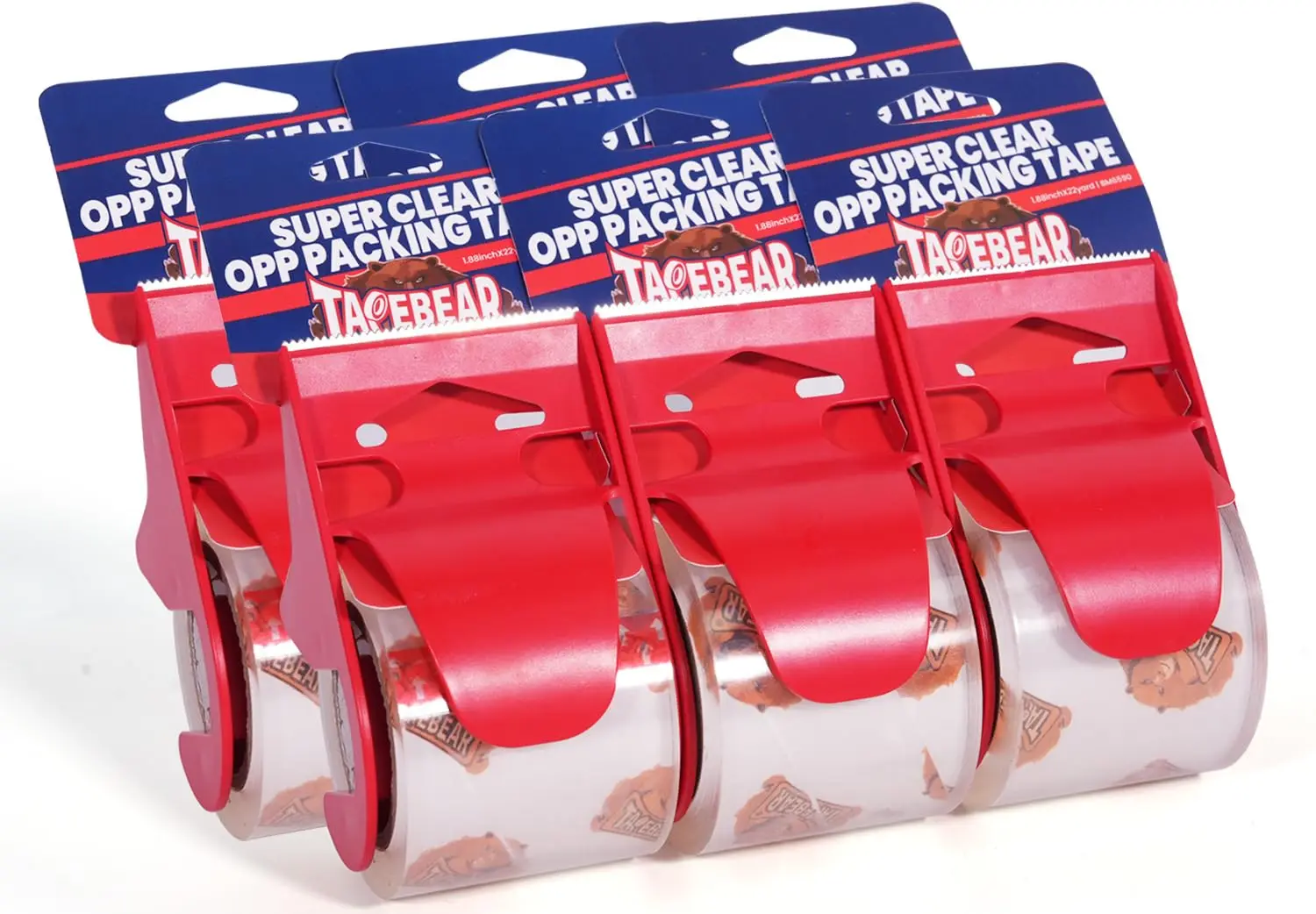 No Noise Packing Tape with Dispenser, 2.6mil Thick, 1.88" x 22yd Super Clear Tape for Carton Sealing, Moving, Shipping, 6 Rolls
No Noise Packing Tape with Dispenser, 2.6mil Thick, 1.88" x 22yd Super Clear Tape for Carton Sealing, Moving, Shipping, 6 Rolls