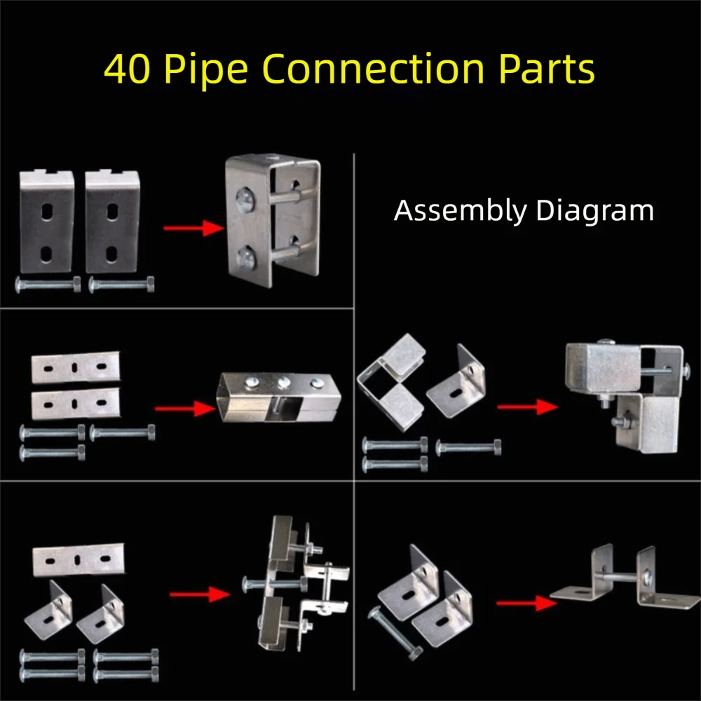 40*40 мм квадратный соединитель для трубки, беспаечная труба из углеродистой стали, фиксированное соединение, фиксированный зажим для труб, оцинкованный зажим, крепежный стеллаж для хранения
40*40 мм квадратный соединитель для трубки, беспаечная труба из углеродистой стали, фиксированное соединение, фиксированный зажим для труб, оцинкованный зажим, крепежный стеллаж для хранения