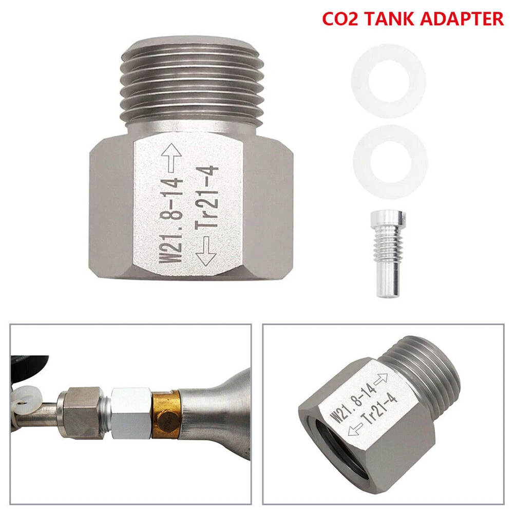 Gas Cylinder Adapter Cylinder Refill Adapter T21-4 To W21.8-14 Aluminium For Cylinders With Coarse Trapezoidal Threads
Gas Cylinder Adapter Cylinder Refill Adapter T21-4 To W21.8-14 Aluminium For Cylinders With Coarse Trapezoidal Threads