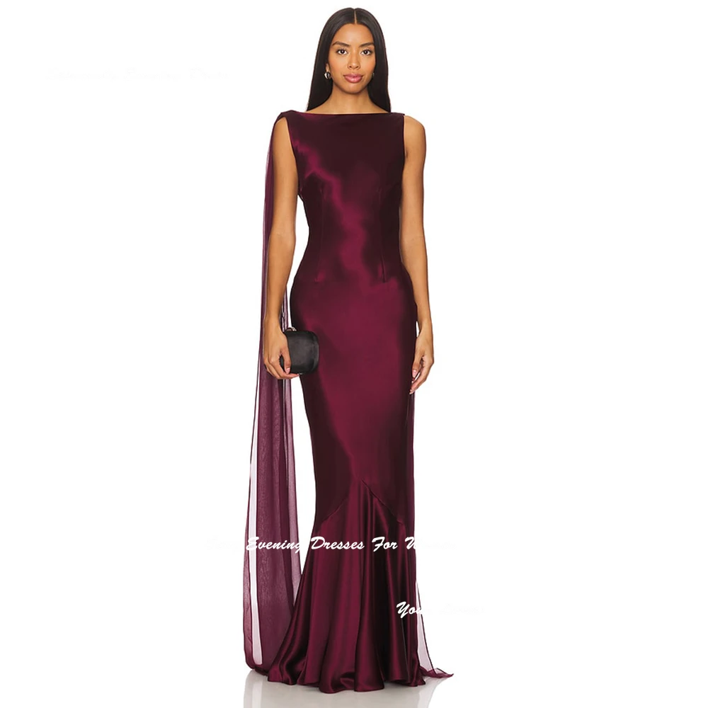 Customzied فساتين سهرة Satin-Chiffon Evening Dresses For Sexy Women Cocktail Party Gowns With Long Shawl Платье На Выпускной
Customzied فساتين سهرة Satin-Chiffon Evening Dresses For Sexy Women Cocktail Party Gowns With Long Shawl Платье На Выпускной