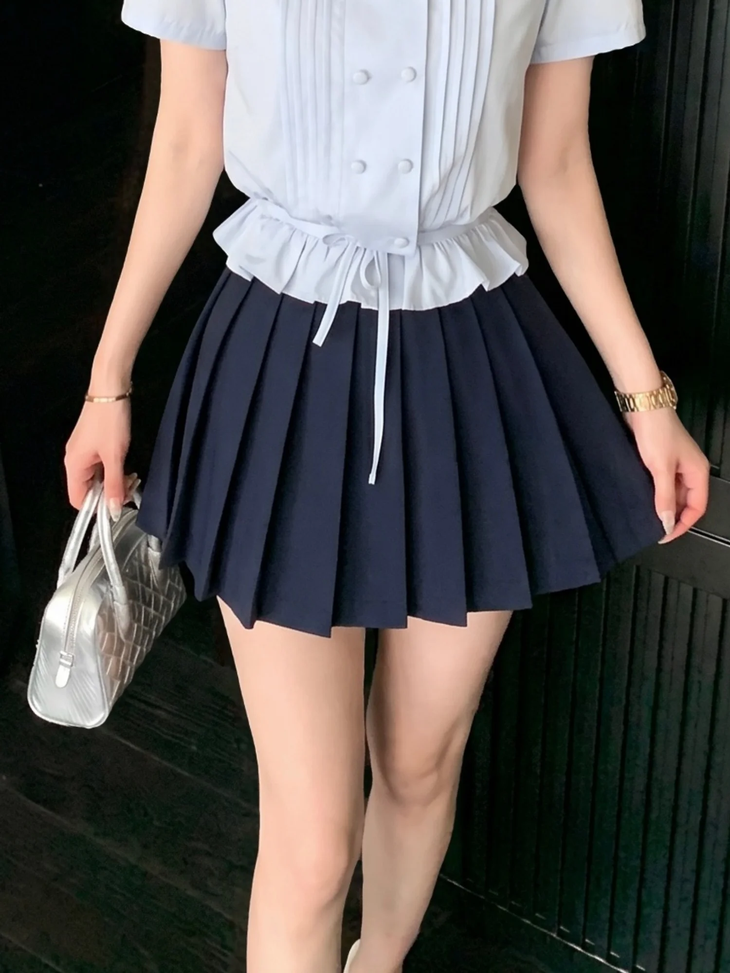 High Waist A-Line Skirt with Lace Trim Sweet Girl Style Color Block Pleated Short Skirt Breathable Skin-Friendly Casual ...
High Waist A-Line Skirt with Lace Trim Sweet Girl Style Color Block Pleated Short Skirt Breathable Skin-Friendly Casual ...
