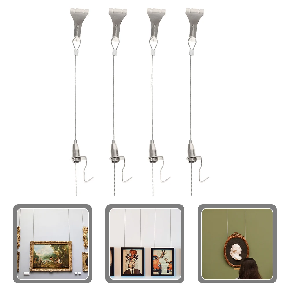 4 Sets Picture Hook Wire Rope Photo Frame Hooks Stainless Steel Hanging Heavy Duty
4 Sets Picture Hook Wire Rope Photo Frame Hooks Stainless Steel Hanging Heavy Duty