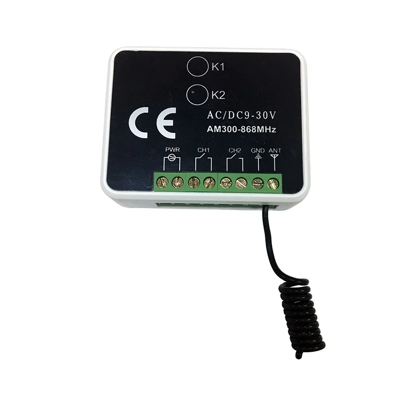 Manufacturer Transmitter and Receiver Universal Controller 12-30V 2 Channel Multi-Frequency 300-868mhz Wireless RF YET402MF-3.0
Manufacturer Transmitter and Receiver Universal Controller 12-30V 2 Channel Multi-Frequency 300-868mhz Wireless RF YET402MF-3.0