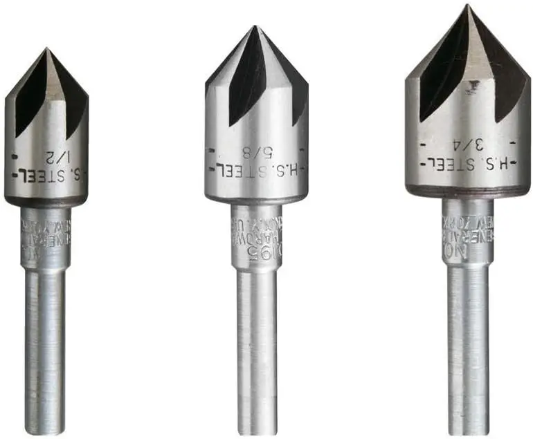 3 Piece Countersink Bit Set #195ST - 1/2, 5/8, 3/4 Inch Bits for Woodworking
3 Piece Countersink Bit Set #195ST - 1/2, 5/8, 3/4 Inch Bits for Woodworking