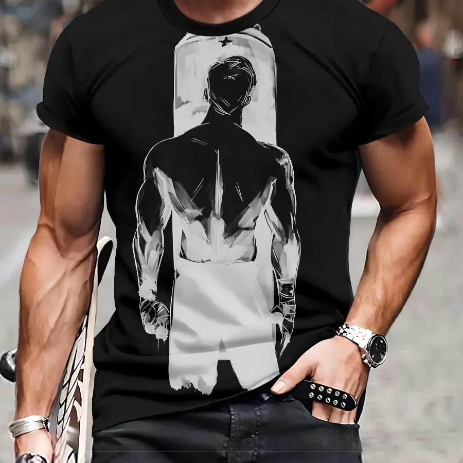 Men's 3D Printed Pattern T-Shirt Soft Breathable Polyester Fabric Machine Washable Round Neck Casual Fashion T-Shirt
Men's 3D Printed Pattern T-Shirt Soft Breathable Polyester Fabric Machine Washable Round Neck Casual Fashion T-Shirt