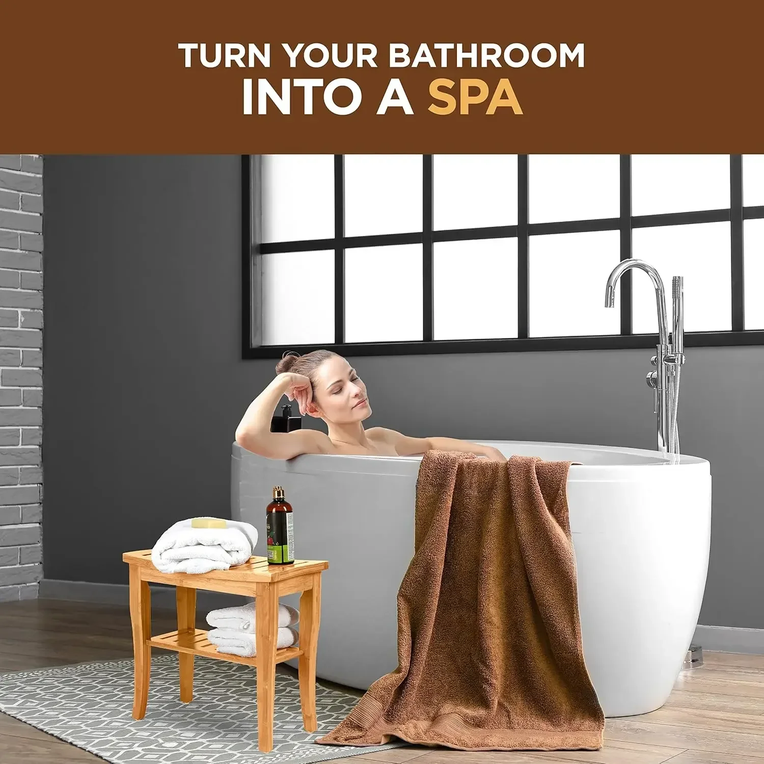 XMSJ.Bamboo Shower Bench - Маленькая скамейка для душа с полкой для хранения, нескользящим сиденьем, деревянная скамейка для ванной комнаты, декор для спа-салона
XMSJ.Bamboo Shower Bench - Маленькая скамейка для душа с полкой для хранения, нескользящим сиденьем, деревянная скамейка для ванной комнаты, декор для спа-салона