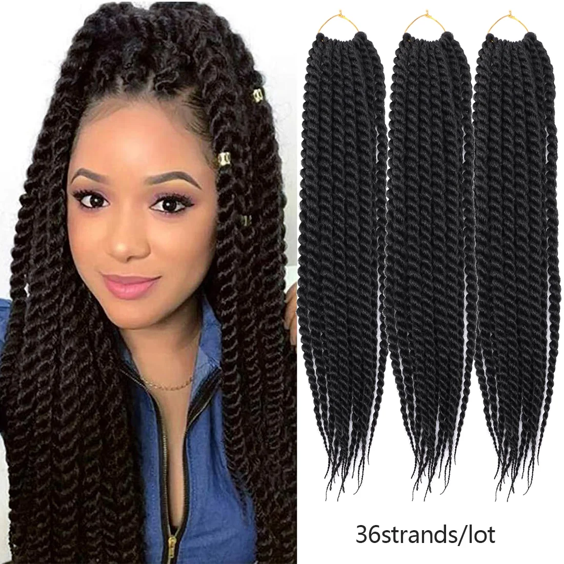 Havana Twist Crochet Hair Braids Senegalese Twist Crochet Braiding Hair High-Temperature Fiber, Lightweight & Odorless
Havana Twist Crochet Hair Braids Senegalese Twist Crochet Braiding Hair High-Temperature Fiber, Lightweight & Odorless