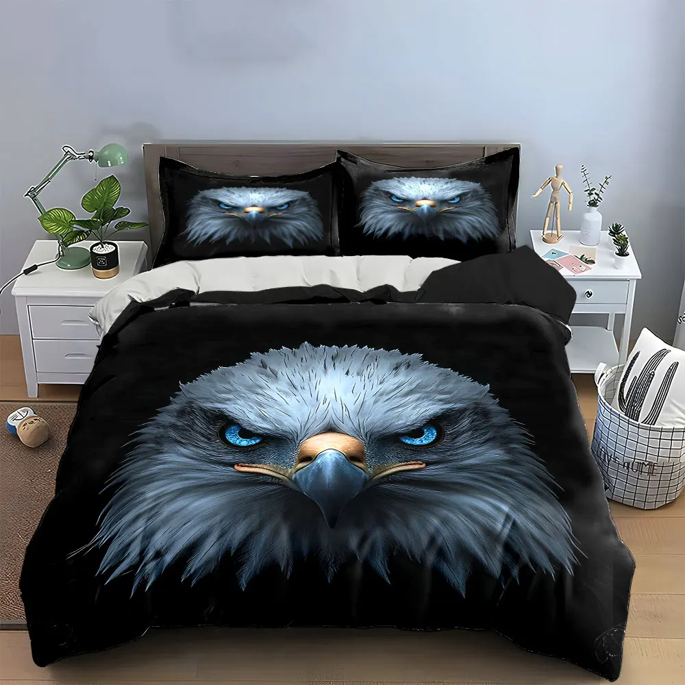 "Bold Eagle Themed Decor Set" Multiple sizes kid's and adults' bedroom Exquisite 3PC bedding set, gift
"Bold Eagle Themed Decor Set" Multiple sizes kid's and adults' bedroom Exquisite 3PC bedding set, gift