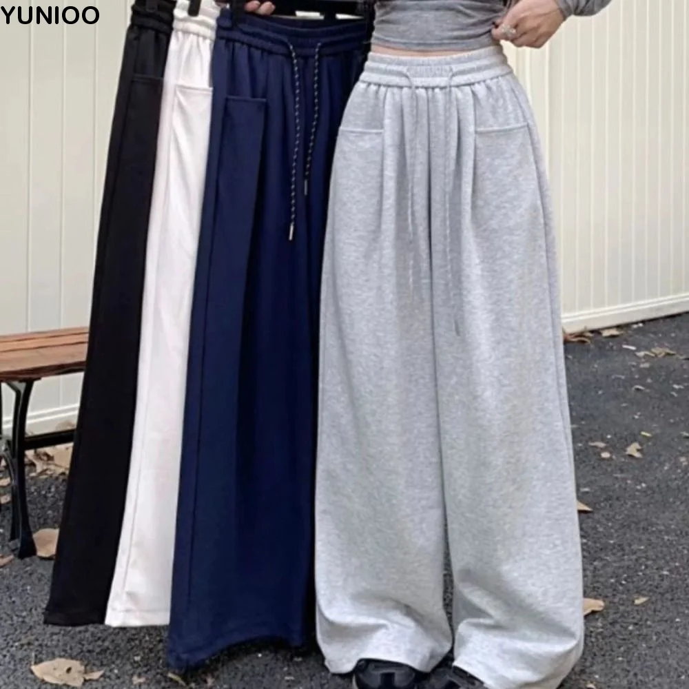 Fashion Drawstring Straight Leg Pants High Waist Loose Casual Pants Women Autumn Workout Trousers Wide Leg Pants Jogging
Fashion Drawstring Straight Leg Pants High Waist Loose Casual Pants Women Autumn Workout Trousers Wide Leg Pants Jogging