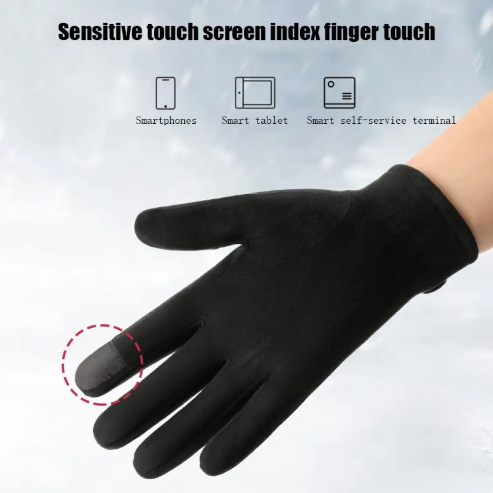 Keep Warm Men Winter Gloves Anti-slip Touch Screen Motorcycle Riding Gloves Windproof Suede Fabric Outdoor Warm Gloves Casual
Keep Warm Men Winter Gloves Anti-slip Touch Screen Motorcycle Riding Gloves Windproof Suede Fabric Outdoor Warm Gloves Casual