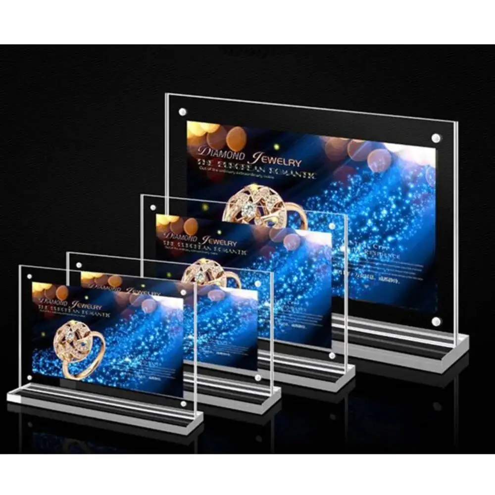 2Pcs A6 T Shape Magnetic Acrylic Sign Holder Stand Tabletop Menu Paper Holder Frames Plastic Flyer Document Display Holder
2Pcs A6 T Shape Magnetic Acrylic Sign Holder Stand Tabletop Menu Paper Holder Frames Plastic Flyer Document Display Holder