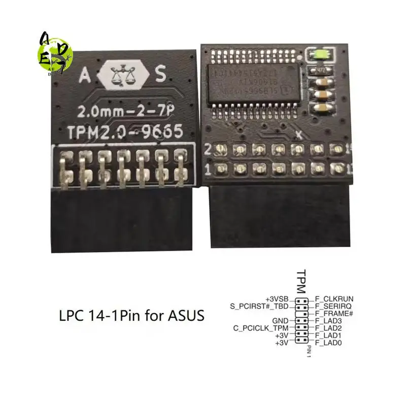 AED7-TPM 2.0 Security Module - LPC Interface, Remote Encryption Card, Enhanced Data Protection
AED7-TPM 2.0 Security Module - LPC Interface, Remote Encryption Card, Enhanced Data Protection