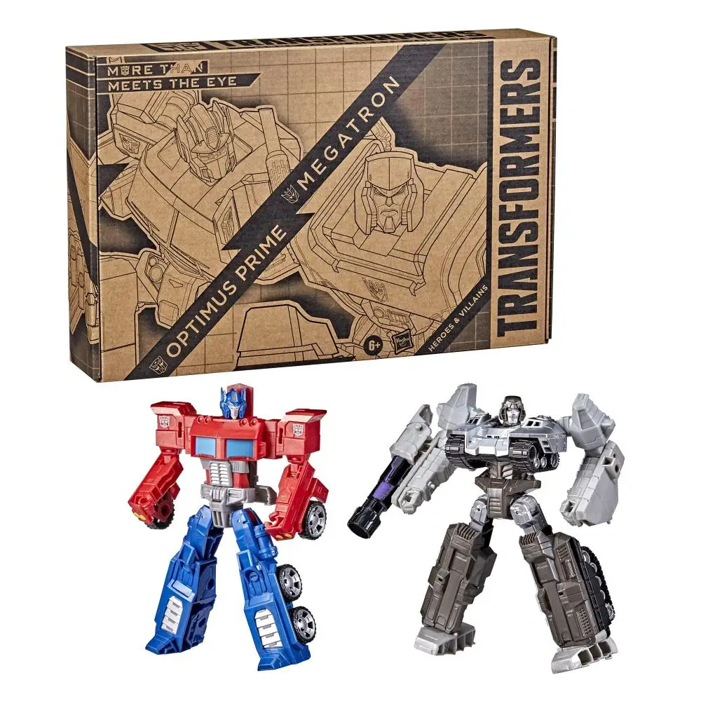 Original Transformers Toys Heroes and Villains Optimus Prime and Megatron 2-Pack Action Figures 7-Inch Holiday Gift
Original Transformers Toys Heroes and Villains Optimus Prime and Megatron 2-Pack Action Figures 7-Inch Holiday Gift