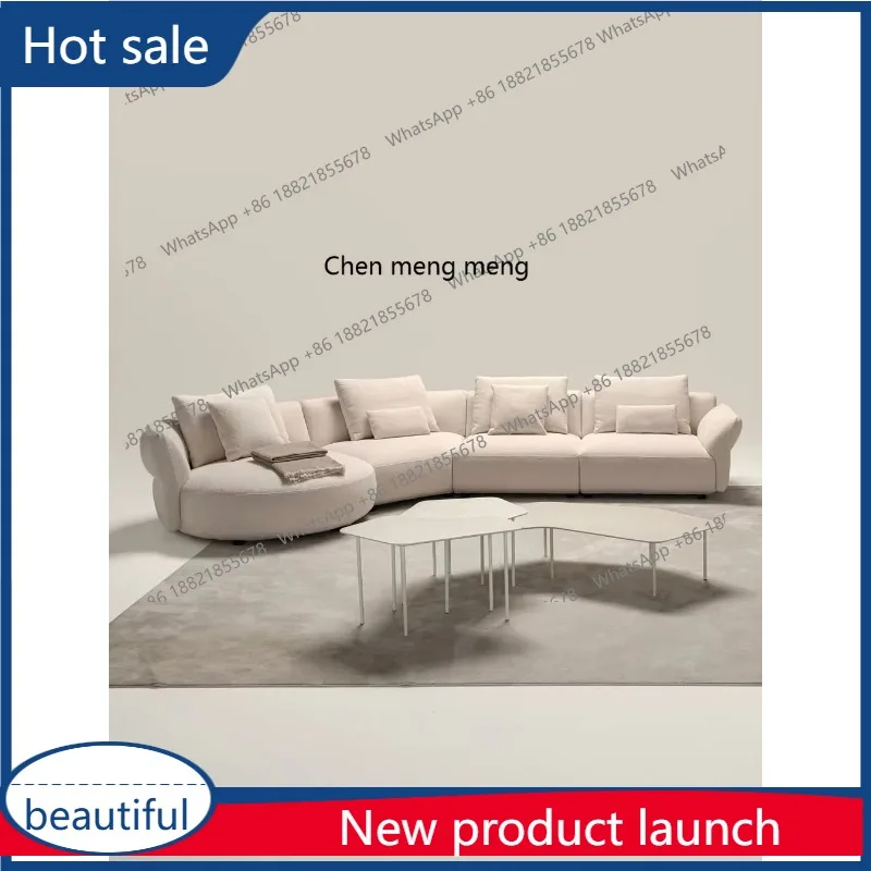 Italian light luxury curved sofa, special-shaped sofa in living room, modern and simple, beauty salon reception sofa
Italian light luxury curved sofa, special-shaped sofa in living room, modern and simple, beauty salon reception sofa