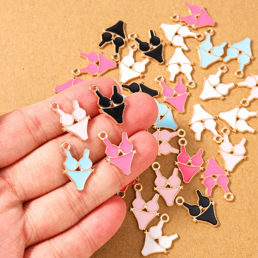 10pcs Cute Enamel Swimsuit Charms Pendants for Jewelry Making Necklace Earrings Bracelet DIY Accessories Supplies
10pcs Cute Enamel Swimsuit Charms Pendants for Jewelry Making Necklace Earrings Bracelet DIY Accessories Supplies