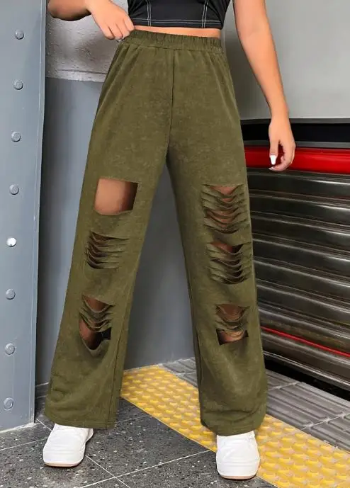 Fashionable, Trendy, Personalized Design, Hollowed Out and Perforated High Waisted Wide Leg Pants, Autumn Women's Wide Leg Pants
Fashionable, Trendy, Personalized Design, Hollowed Out and Perforated High Waisted Wide Leg Pants, Autumn Women's Wide Leg Pants